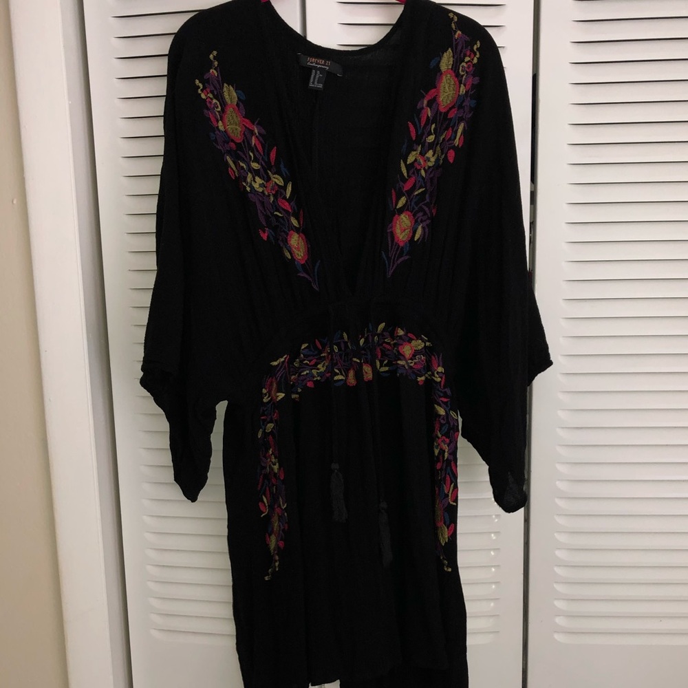 Black Forever21 beach coverup